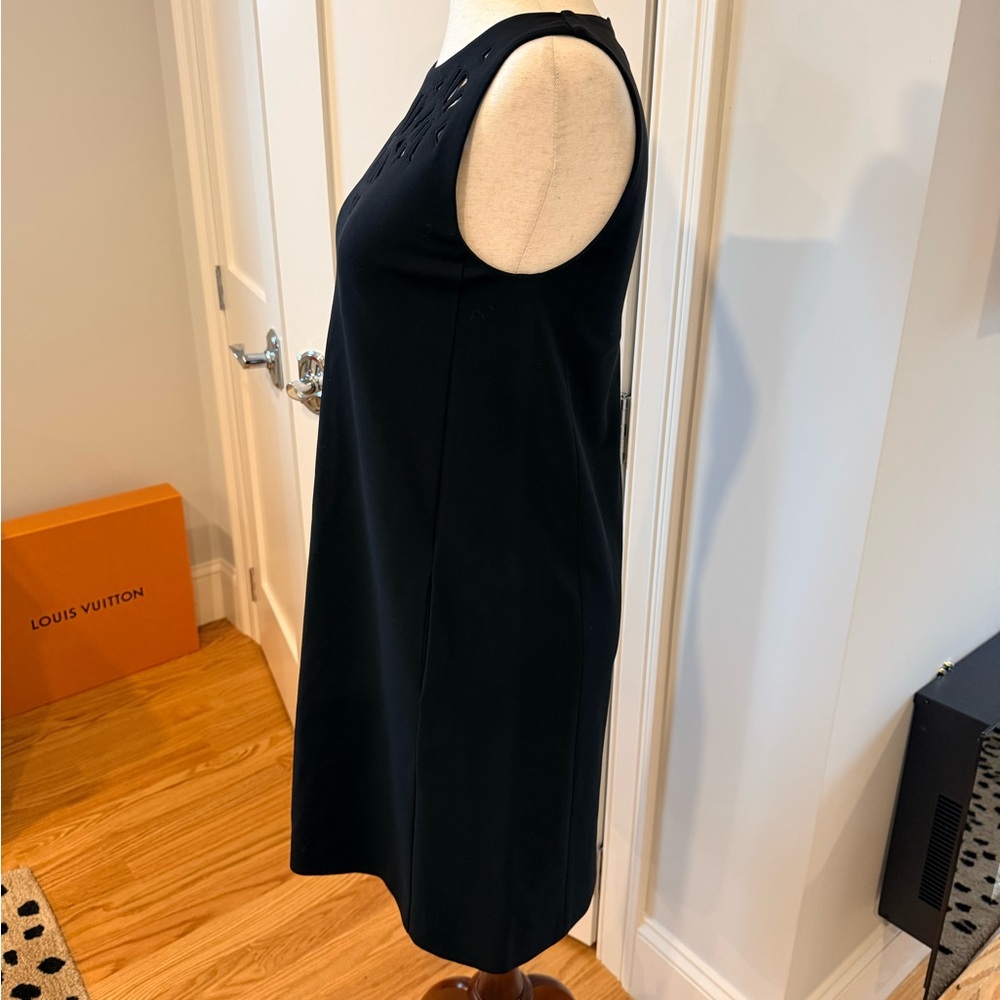 Etro Black Sleeveless Laser-Cut Yoke Shift Dress - Picture 5 of 13